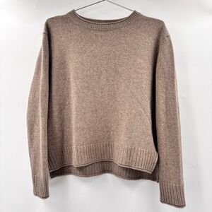 Jenni Kayne Everyday Wool Cashmere Crew Relaxed Pullover Sweater Size Small